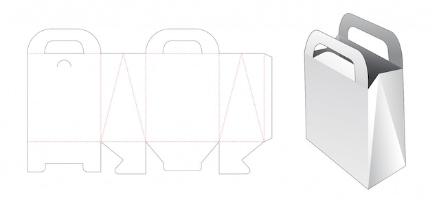 홀더 다이 컷 템플릿과 골판지 가방
