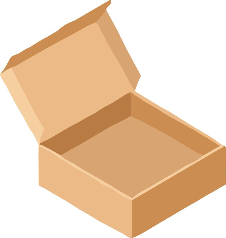 Vector cardboard box illustration vector design