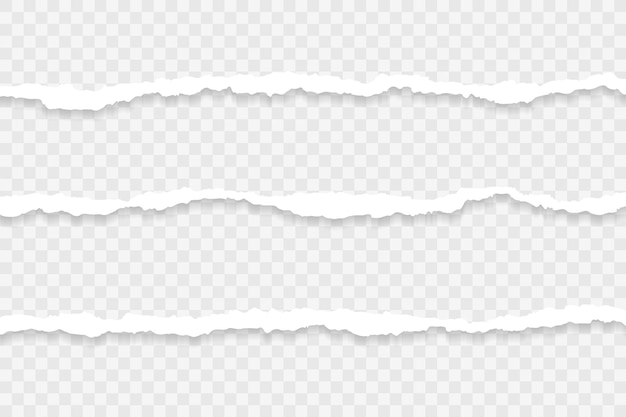 cardboard scrap shadow torn blank paper vector rip ripped copy space empty illustration