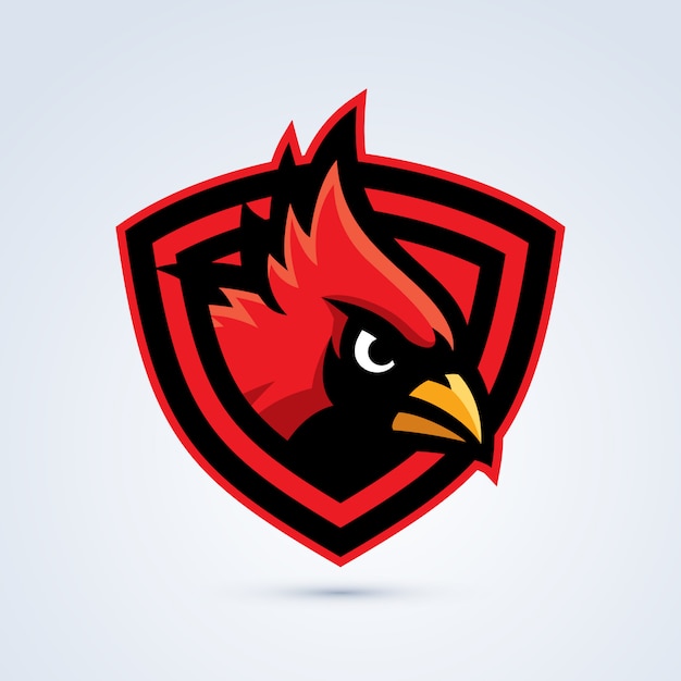 Vector cardinal bird logo