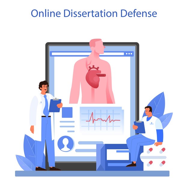 심장 전문의 온라인 서비스 또는 심장 관리에 대한 플랫폼 아이디어