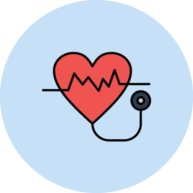 Cardiology Flat Illustration