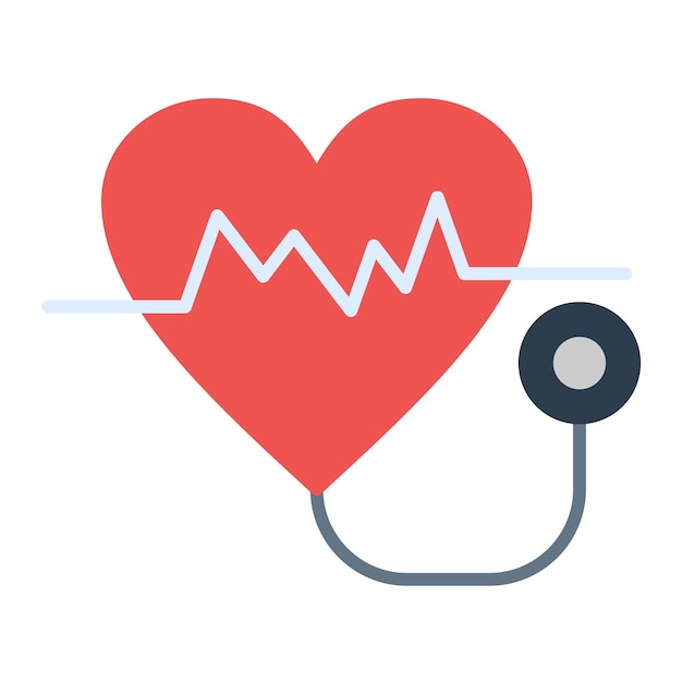 Vector cardiology flat illustration