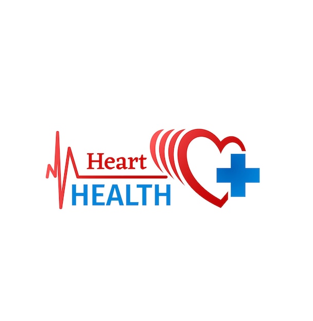 Vector cardiology medicine heart health medical icon