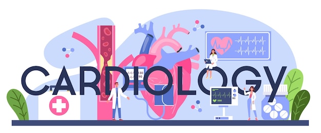 Cardiology typographic header