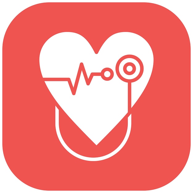 Cardiology vector icon Can be used for Medicine iconset