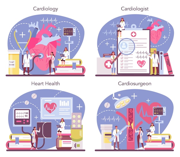 Cardioloog concept set