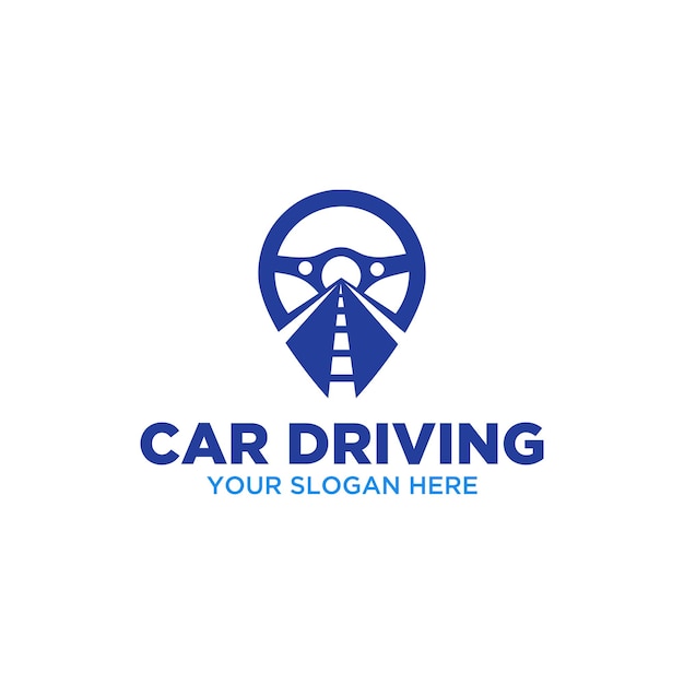 Cardrivingandsteeringwheellogovector2023