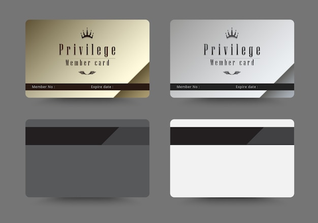 Vector cards template