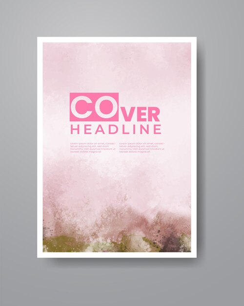 cards with watercolor background. design for your cover, date, postcard, banner, logo.