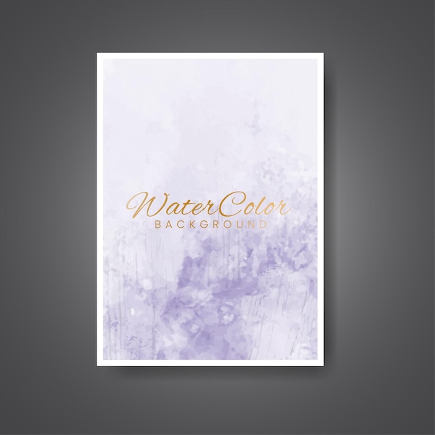 Cards with watercolor background Design for your cover date postcard banner logo