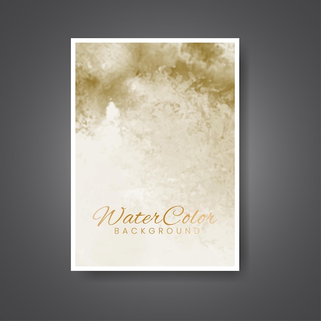 Cards with watercolor background Design for your cover date postcard banner logo