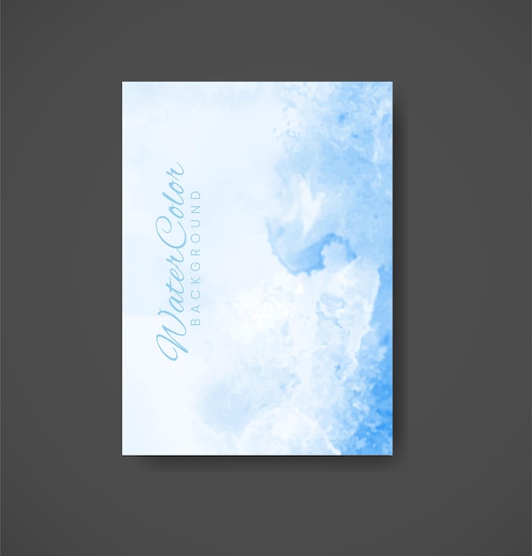 Vector cards with watercolor background design for your cover date postcard banner logo