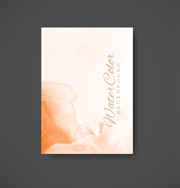 Cards with watercolor background Design for your cover date postcard banner logo