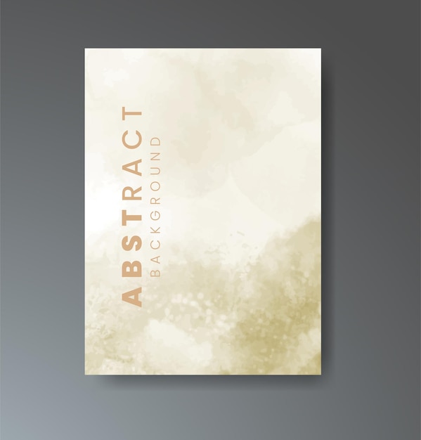 표지 날짜 엽서 배너 로고를 위한 수채화 배경 디자인 카드