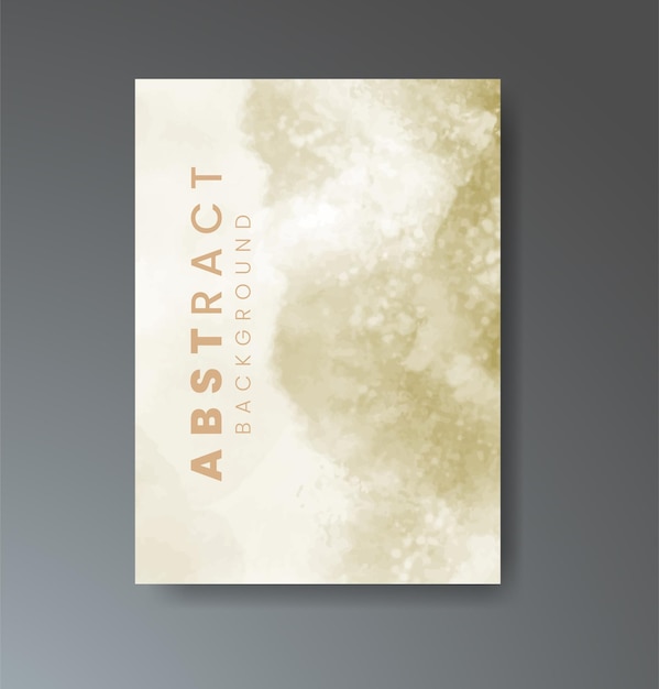 표지 날짜 엽서 배너 로고를 위한 수채화 배경 디자인 카드