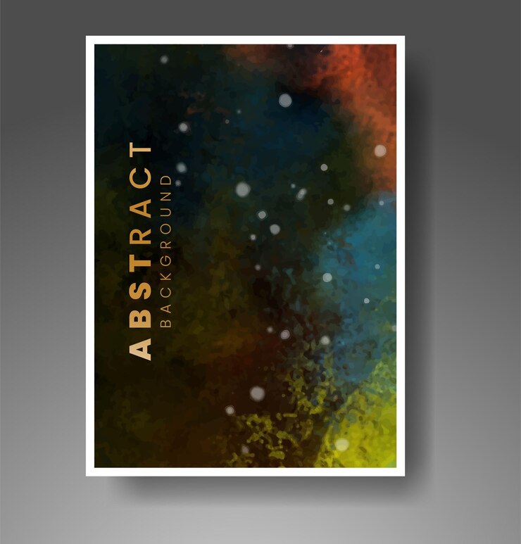 Vector cards with watercolor background design for your cover date postcard banner logo