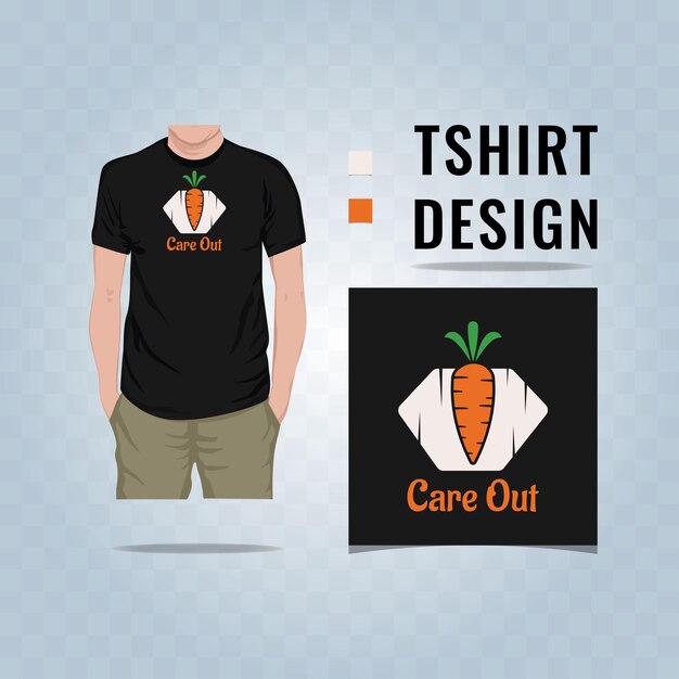 Care out lettering t shirt design vector illustration