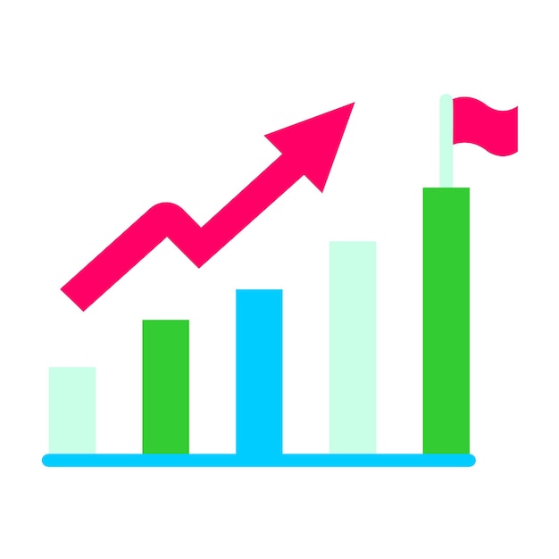 Career Growth Icon Style