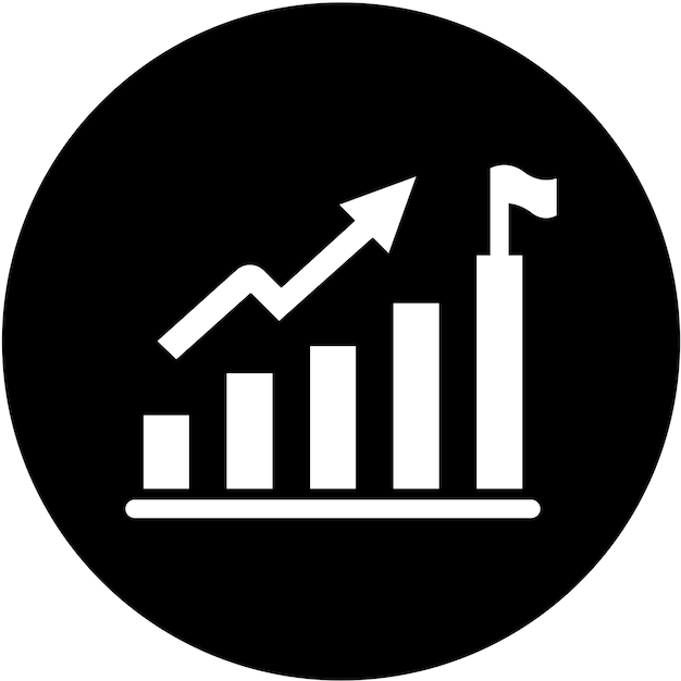 Career Growth Icon Style