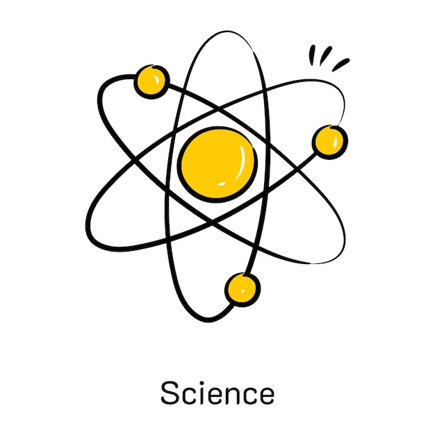 科学の慎重に作成された大ざっぱなアイコン