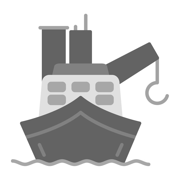 Vector cargo barge icon vector image can be used for logistics