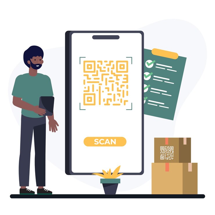 Vector cargo boxed packages delivery concepts