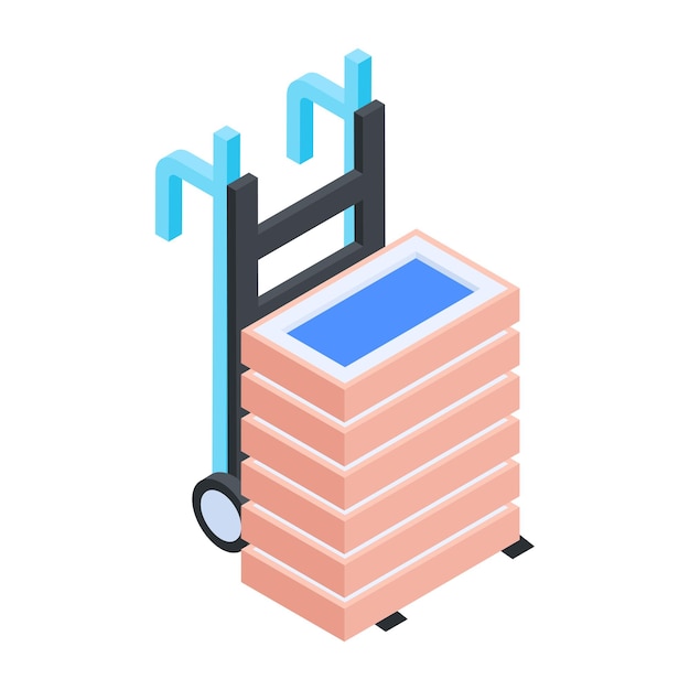 Cargo Delivery Isometric Icon