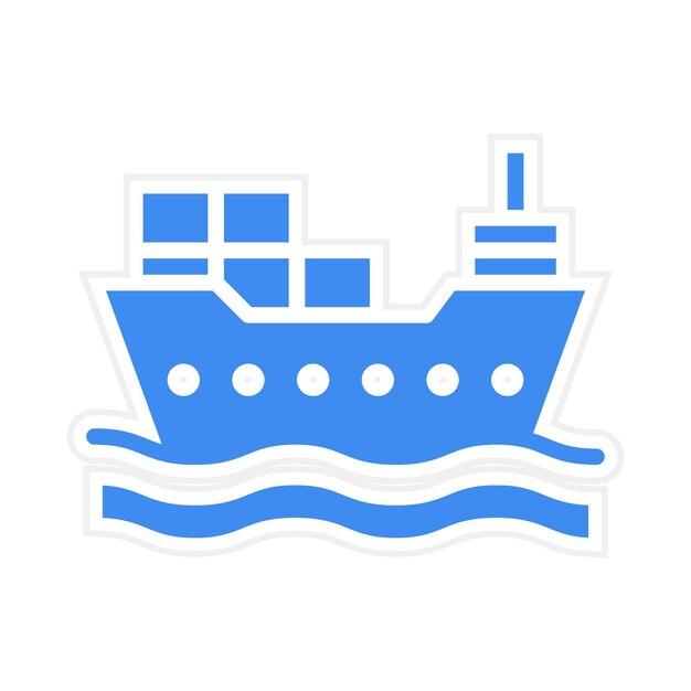 Vector cargo ship icon vector image can be used for supply chain