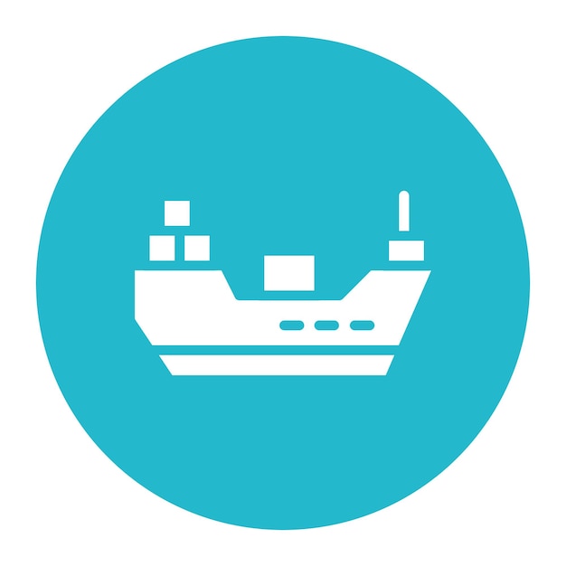 Векторное изображение иконки грузового корабля может быть использовано для склада