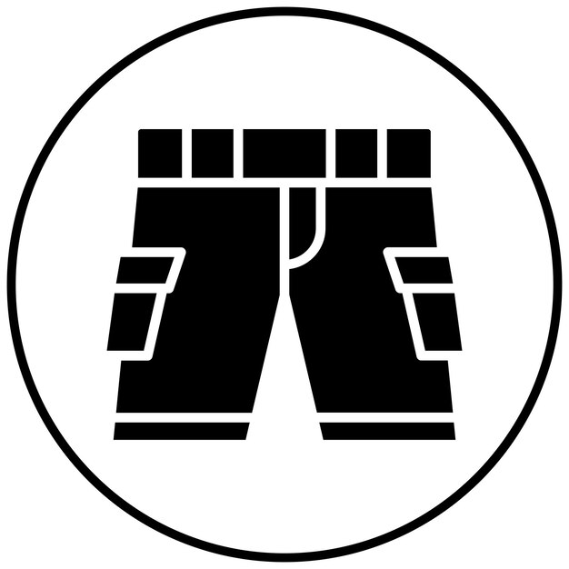 Cargo Shorts vector icon Can be used for Beach Resort iconset