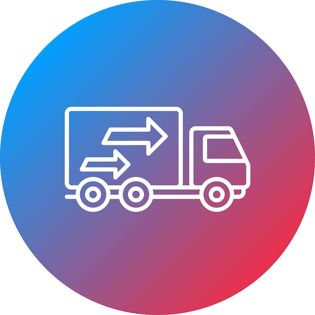 Vector cargo truck icon vector image can be used for transport