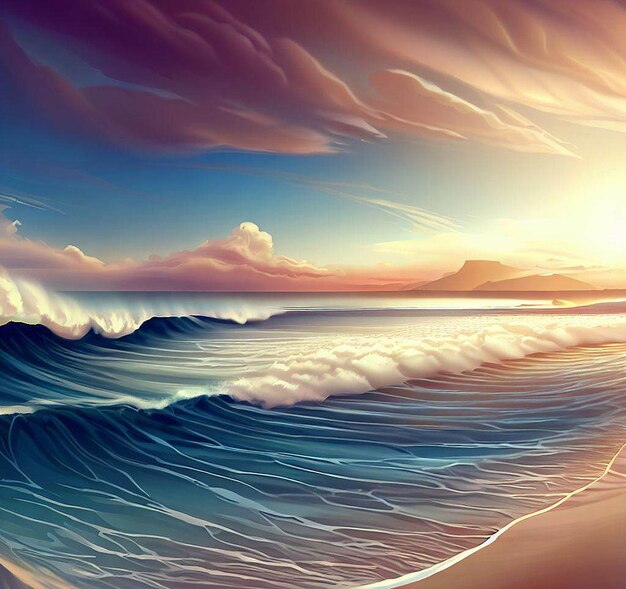 Caribisch Palm Sand Beach landschap vector illustratie afbeelding wallpaper pictogram avatar achtergrond