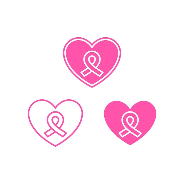 Caring ribbon logo icon