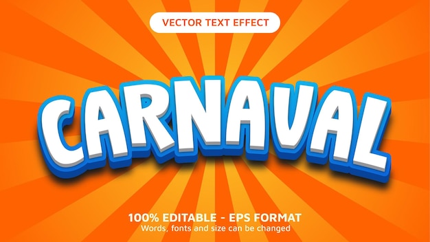 Carnaval 3d Modern Text Effect