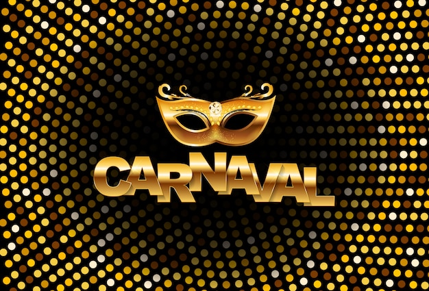 Carnaval-banner met buntingvlaggen en vliegende ballons. illustratie