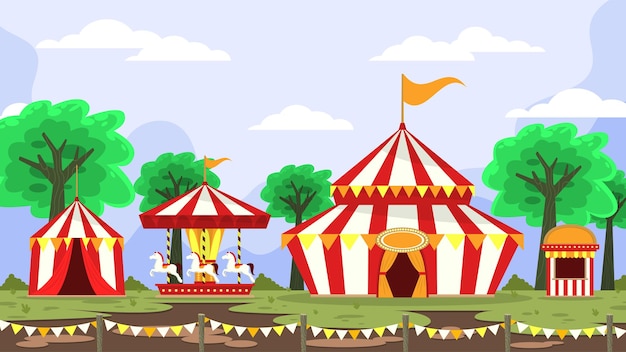 Carnaval circus - buitenscènes