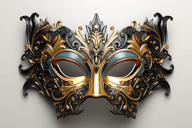 Carnavalmasker op de zwarte achtergrond