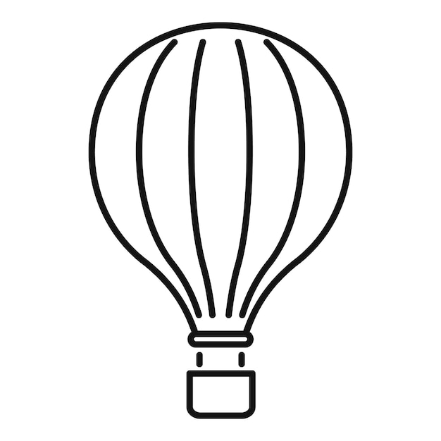 Icona della mongolfiera di carnevale icona vettoriale della mongolfiera di carnevale per il web design isolato su sfondo bianco