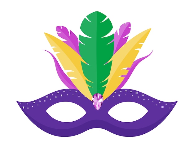 Vector carnival card or banner with typography design of popular event in brazil mardi gras theme