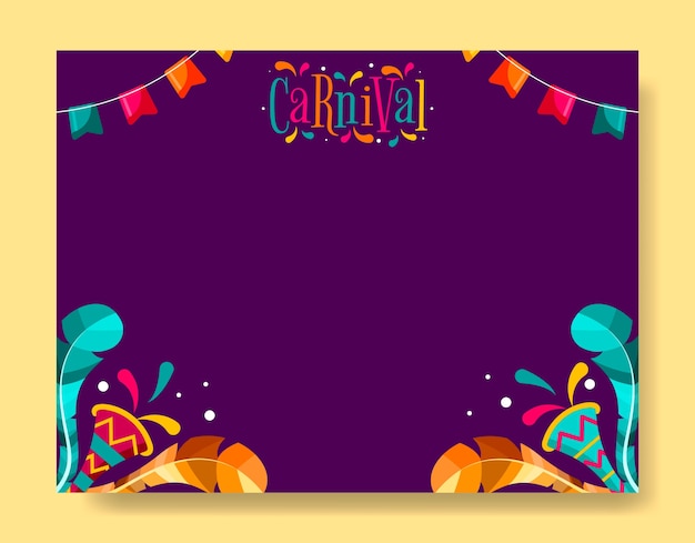 Vector carnival celebration photocall template