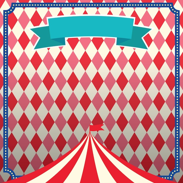 Vector carnival circus background poster template