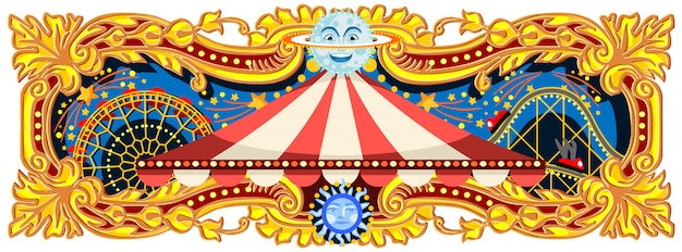 Vector carnival circus banner
