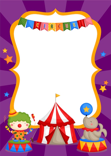 Carnival circus card