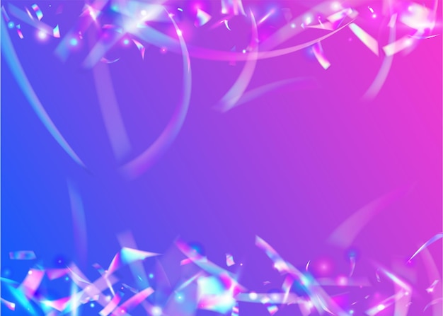 Vector carnival confetti kaleidoscope glitter disco banner violet pa