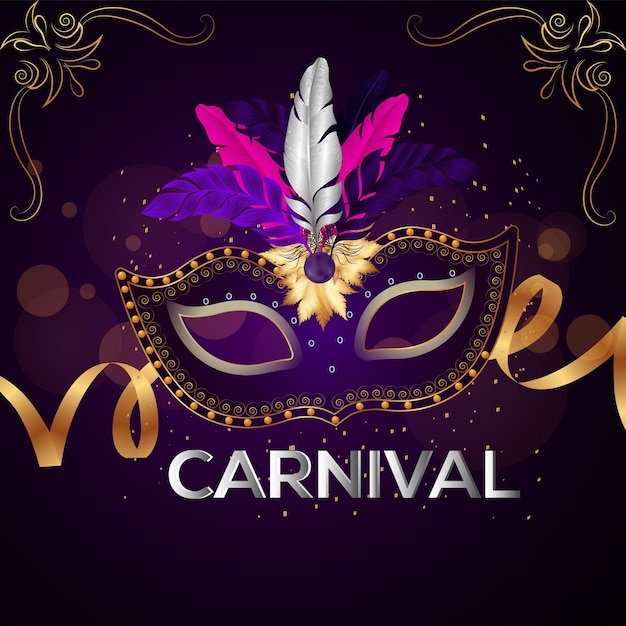 Vector carnival festival  with creative background