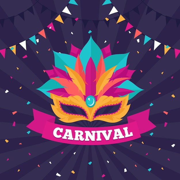 Vector carnival in flat design