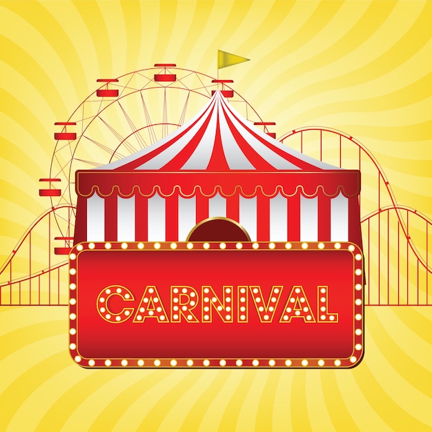 The carnival funfair background