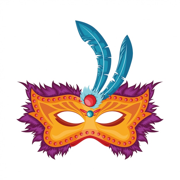 Vector carnival mask design