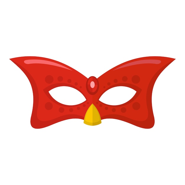 Vector carnival mask icon flat illustration of carnival mask vector icon for web